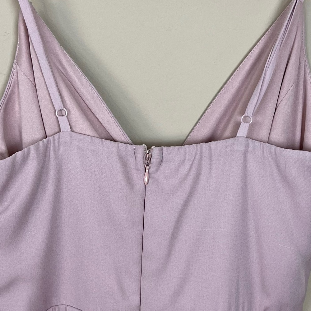 Lulus Call for Me Faux Wrap Jumpsuit in Dusty Lavender - Picture 9 of 12